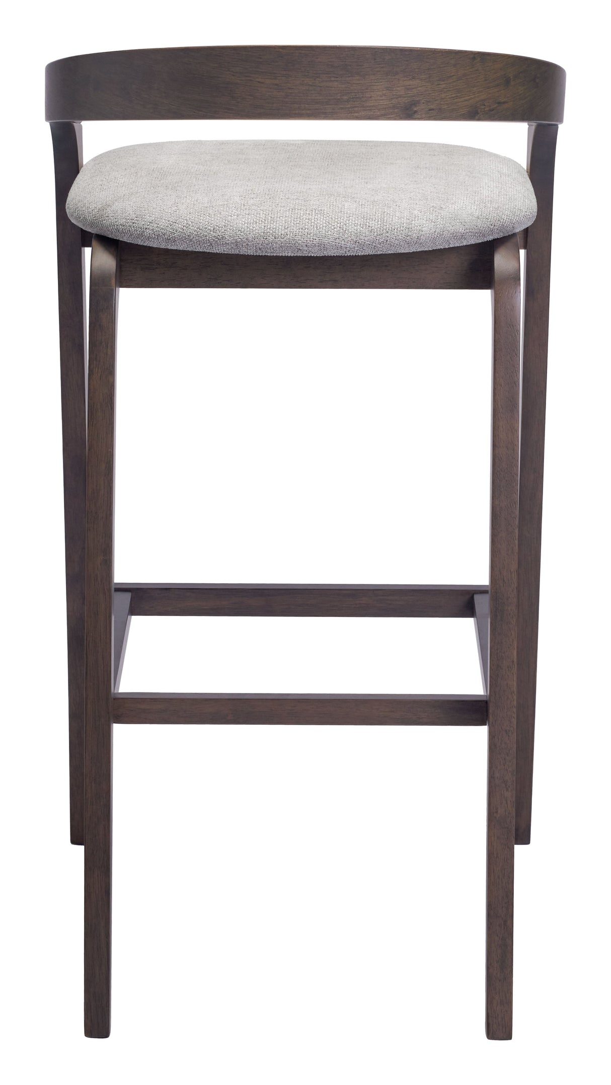 Troy Dove Gray & Espresso Barstool (Set of 2) by Zuomod at Eve Furniture