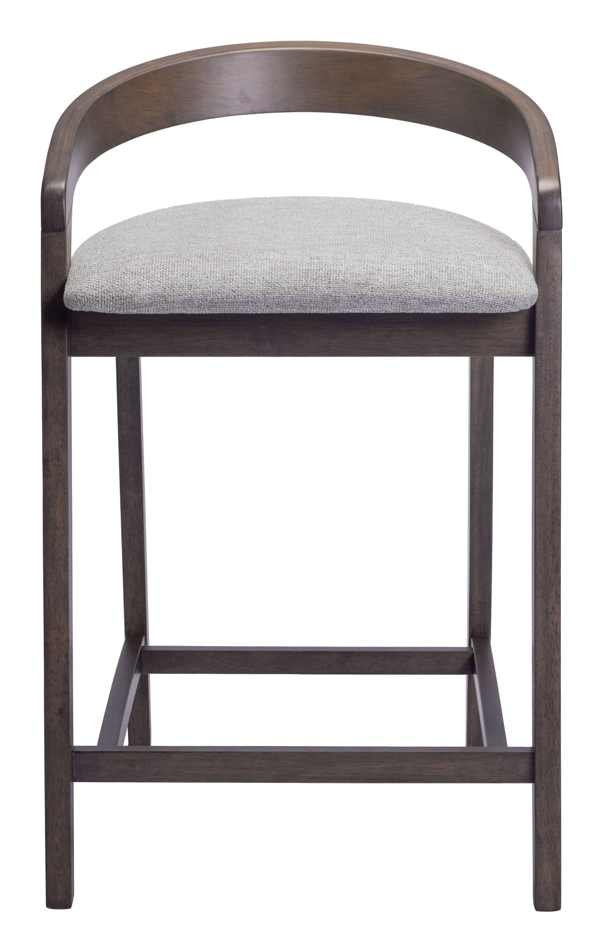 Troy Dove Gray & Espresso Counter Stool (Set of 2) by Zuomod at Eve Furniture