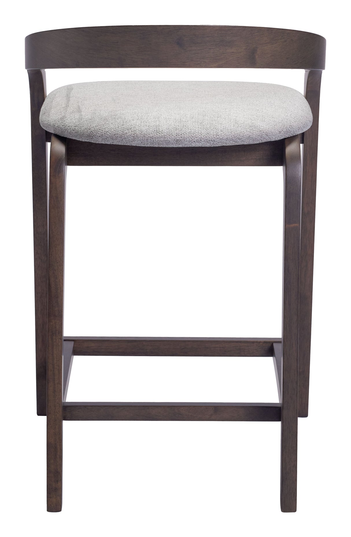 Troy Dove Gray & Espresso Counter Stool (Set of 2) by Zuomod at Eve Furniture