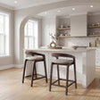 Troy Dove Gray & Espresso Counter Stool (Set of 2) by Zuomod at Eve Furniture