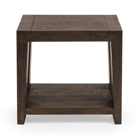 Troy Suede Brown 24" End Table by Classic Home at Eve Furniture