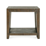 Troy End Table - Suede Brown by Classic Home at Eve Furniture