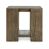 Troy End Table - Suede Brown by Classic Home at Eve Furniture