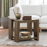 Troy End Table - Suede Brown by Classic Home at Eve Furniture