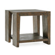 Troy End Table - Suede Brown by Classic Home at Eve Furniture