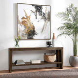 Troy Suede Brown Console Table by Classic Home at Eve Furniture