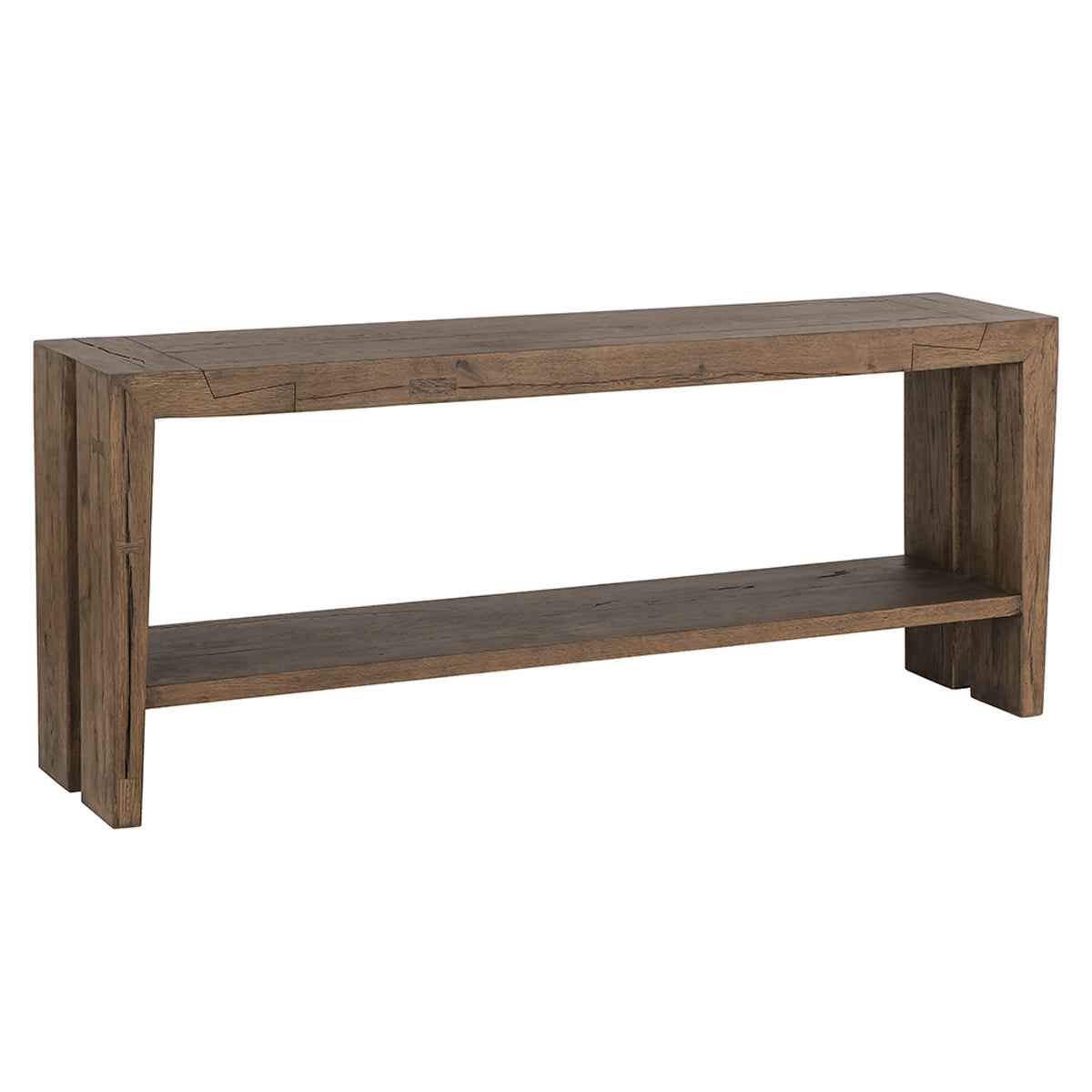 Troy Suede Brown Console Table by Classic Home at Eve Furniture