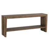 Troy Suede Brown Console Table by Classic Home at Eve Furniture