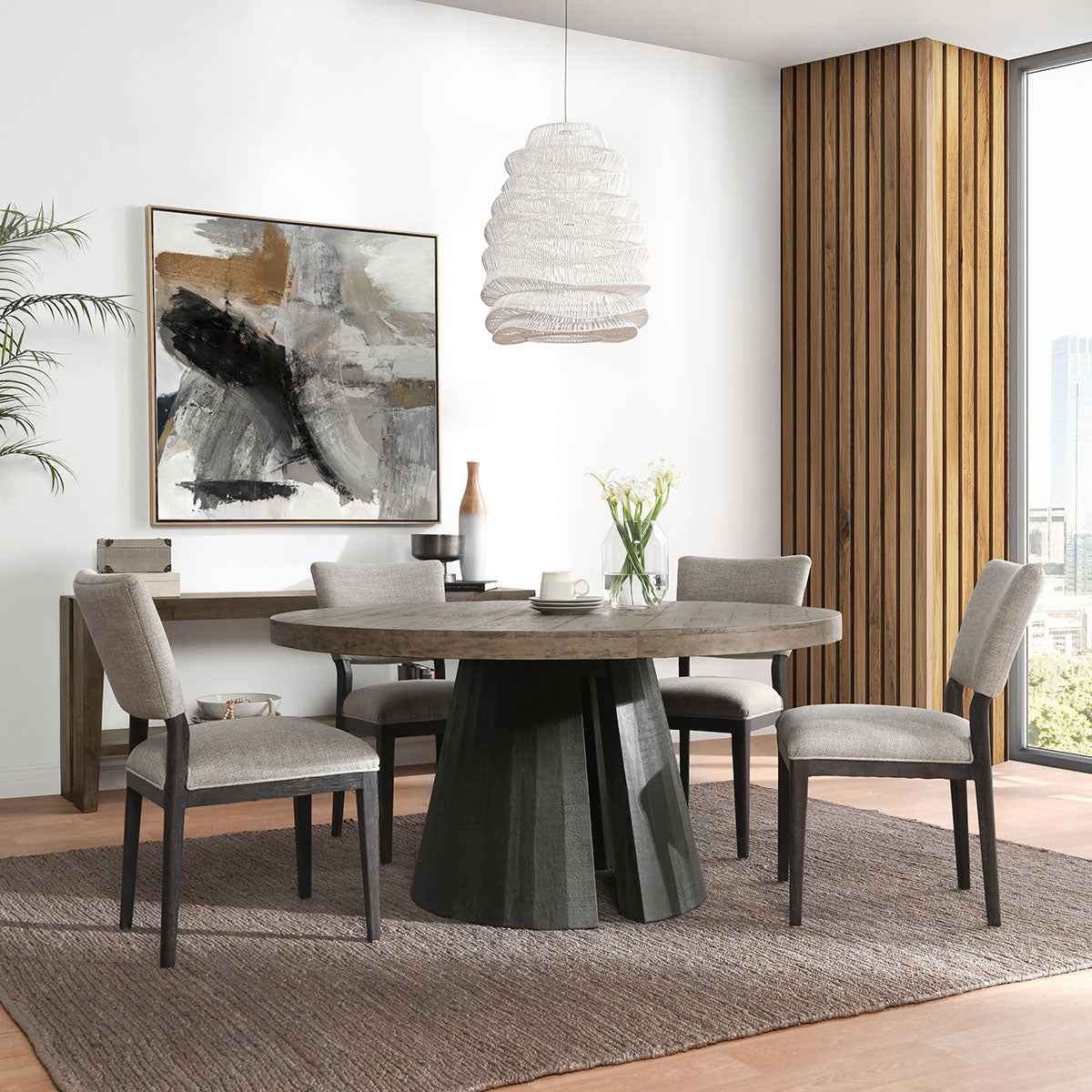 Troy Suede Brown Console Table by Classic Home at Eve Furniture