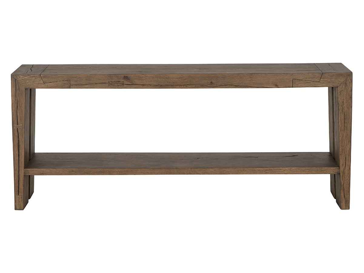 Troy Suede Brown Console Table by Classic Home at Eve Furniture