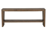Troy Suede Brown Console Table by Classic Home at Eve Furniture