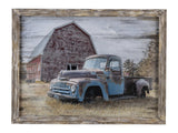 Truck Yeah 1 Blue/Natural Wall Art by Crestview at Eve Furniture