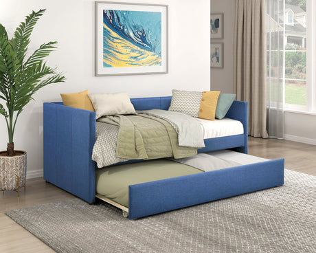 Trudy Beige Twin Daybed with Trundle by Homelegance at Eve Furniture