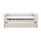 Trudy Beige Twin Daybed with Trundle
