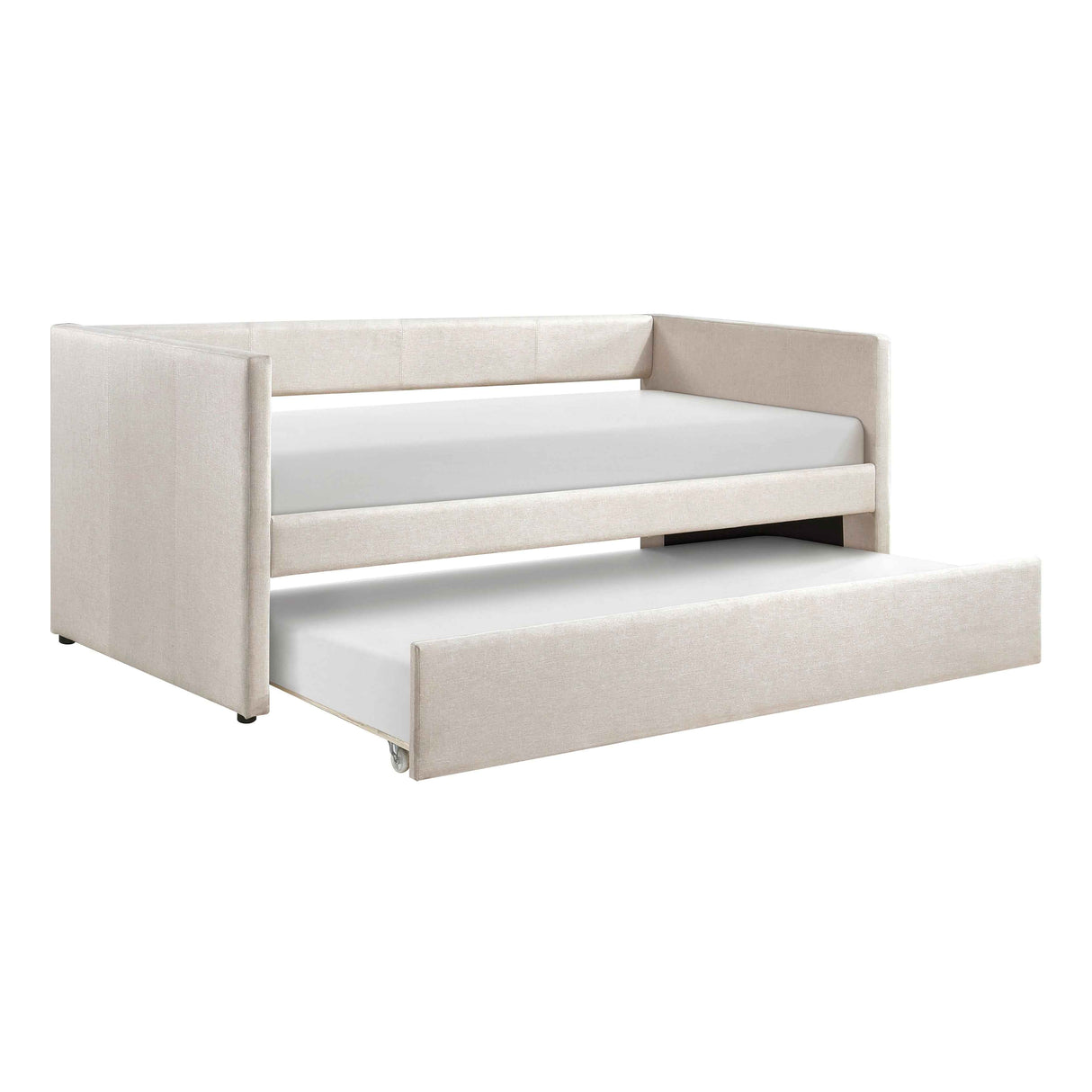 Trudy Beige Twin Daybed with Trundle