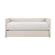 Trudy Beige Twin Daybed with Trundle