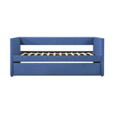 Trudy Blue Twin Daybed with Trundle