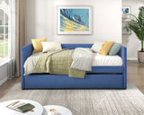 Trudy Blue Twin Daybed with Trundle