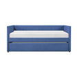 Trudy Blue Twin Daybed with Trundle
