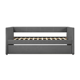 Trudy Dark Gray Twin Daybed with Trundle
