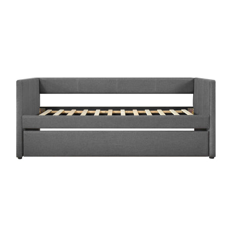 Trudy Dark Gray Twin Daybed with Trundle by Homelegance at Eve Furniture