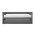 Trudy Dark Gray Twin Daybed with Trundle