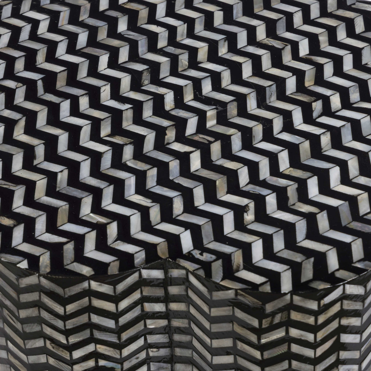 Truffle Black Mother of Pearl Shell Side Table by TOV Furniture at Eve Furniture