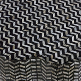 Truffle Black Mother of Pearl Shell Side Table by TOV Furniture at Eve Furniture