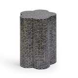 Truffle Black Mother of Pearl Shell Side Table by TOV Furniture at Eve Furniture
