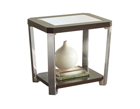Truman End Table [stainless steel] by Steve Silver at Eve Furniture