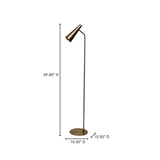 Trumpet Gold Floor Lamp by Moe's Home at Eve Furniture