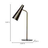 Trumpet Gold Table Lamp by Moe's Home at Eve Furniture