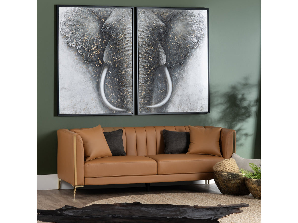 Trunks Grey/White Canvas by Crestview at Eve Furniture