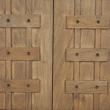 Truss Cool Brown Wood 4 Door Closed Sideboard by Mercana at Eve Furniture