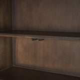 Truss Dark Brown Wood 6 Door Tall Cabinet by Mercana at Eve Furniture