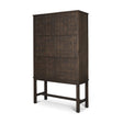 Truss Dark Brown Wood 6 Door Tall Cabinet by Mercana at Eve Furniture