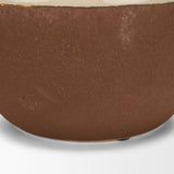 Tryna Small Beige w/ Matte Brown Ceramic Vase by Mercana at Eve Furniture