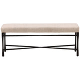 Trystan Bench, Cream by Dovetail at Eve Furniture