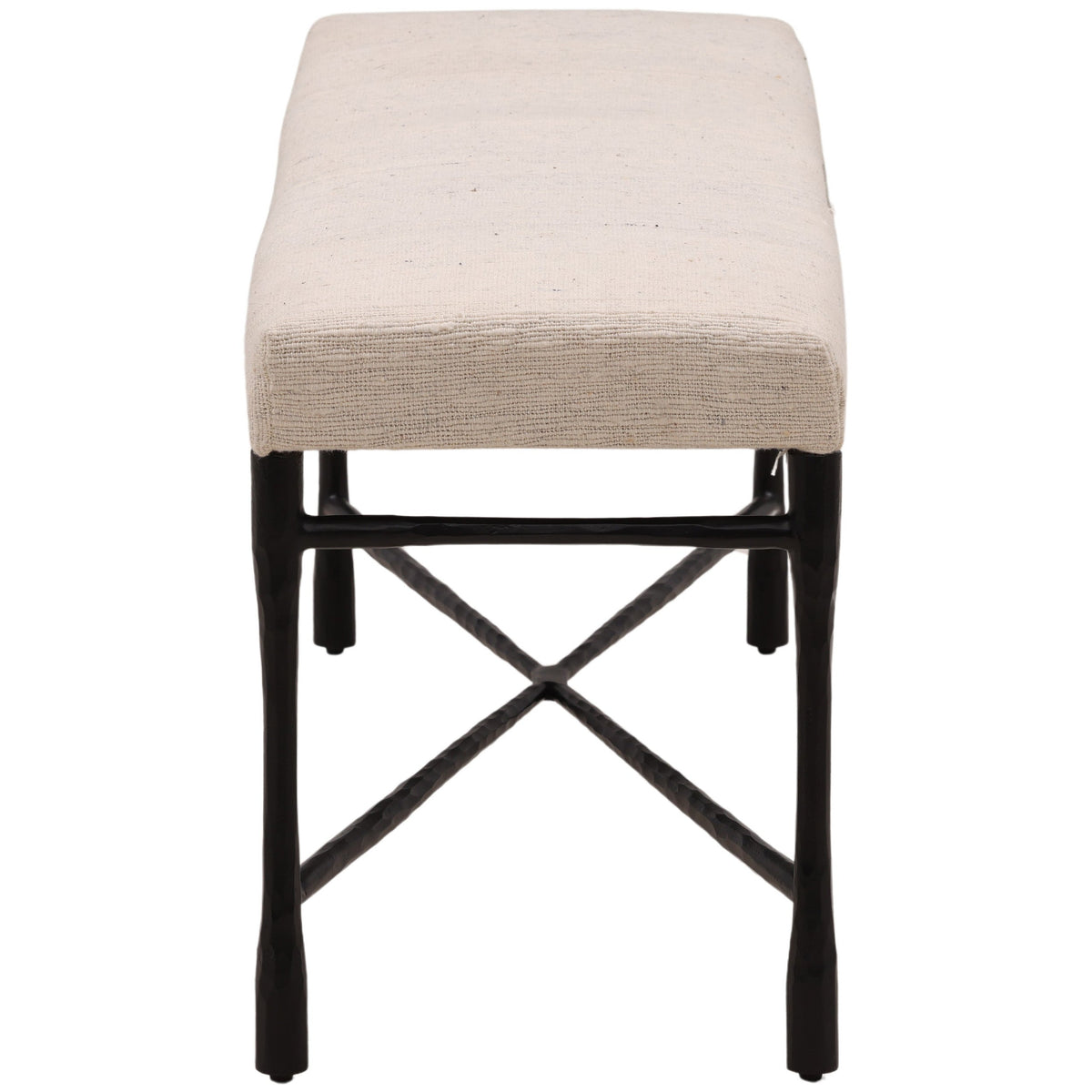 Trystan Bench, Cream by Dovetail at Eve Furniture