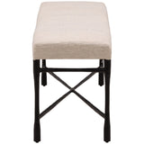 Trystan Bench, Cream by Dovetail at Eve Furniture
