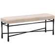 Trystan Bench, Cream by Dovetail at Eve Furniture