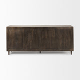 Tucker Dark Brown w/ Carved Arch Pattern 4 Door Sideboard by Mercana at Eve Furniture
