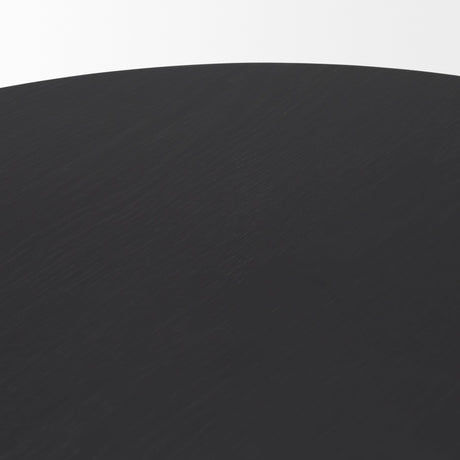 Tucson Natural Wood w/ Round Black Oak Top Coffee Table by Mercana at Eve Furniture