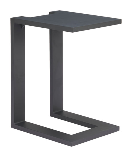 Tudi Black Outdoor Side Table by Zuomod at Eve Furniture