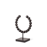 Tulane I (Small) 9L x 5W Black Beaded Broken Sphere Decorative Object by Mercana at Eve Furniture
