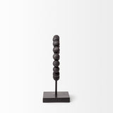 Tulane I (Small) Black Beaded Broken Sphere Decorative Object by Mercana at Eve Furniture