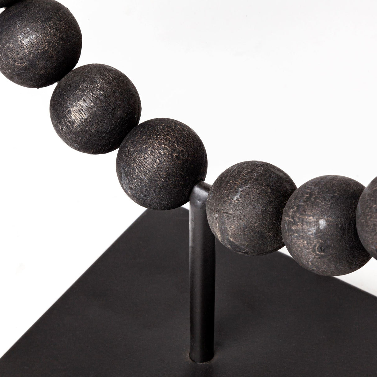 Tulane I (Small) Black Beaded Broken Sphere Decorative Object by Mercana at Eve Furniture
