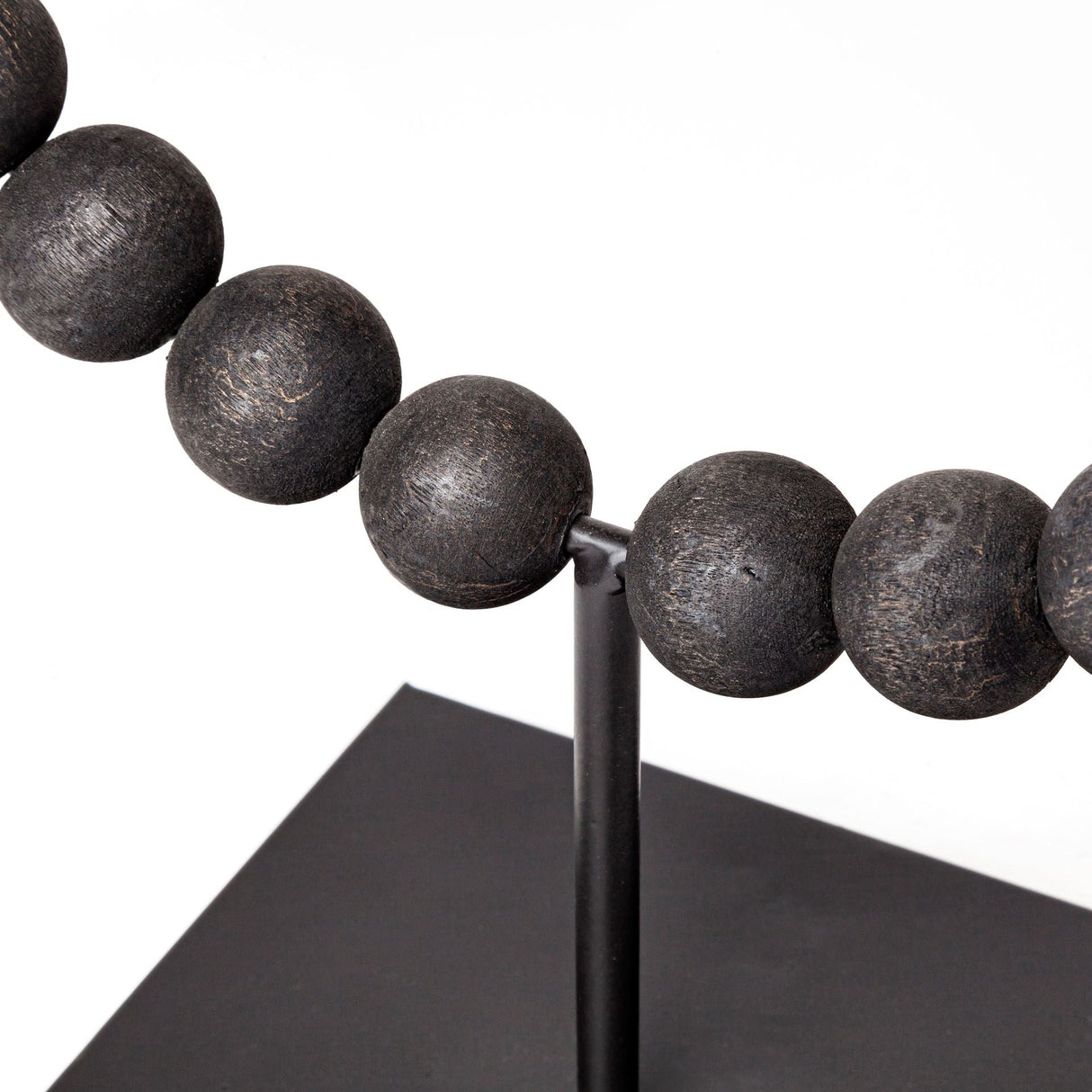 Tulane II (Large) Black Beaded Broken Sphere Decorative Object by Mercana at Eve Furniture