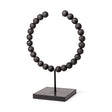 Tulane II (Large) Black Beaded Broken Sphere Decorative Object by Mercana at Eve Furniture