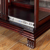 Tulare Dark Cherry Curio Cabinet by Furniture of America at Eve Furniture